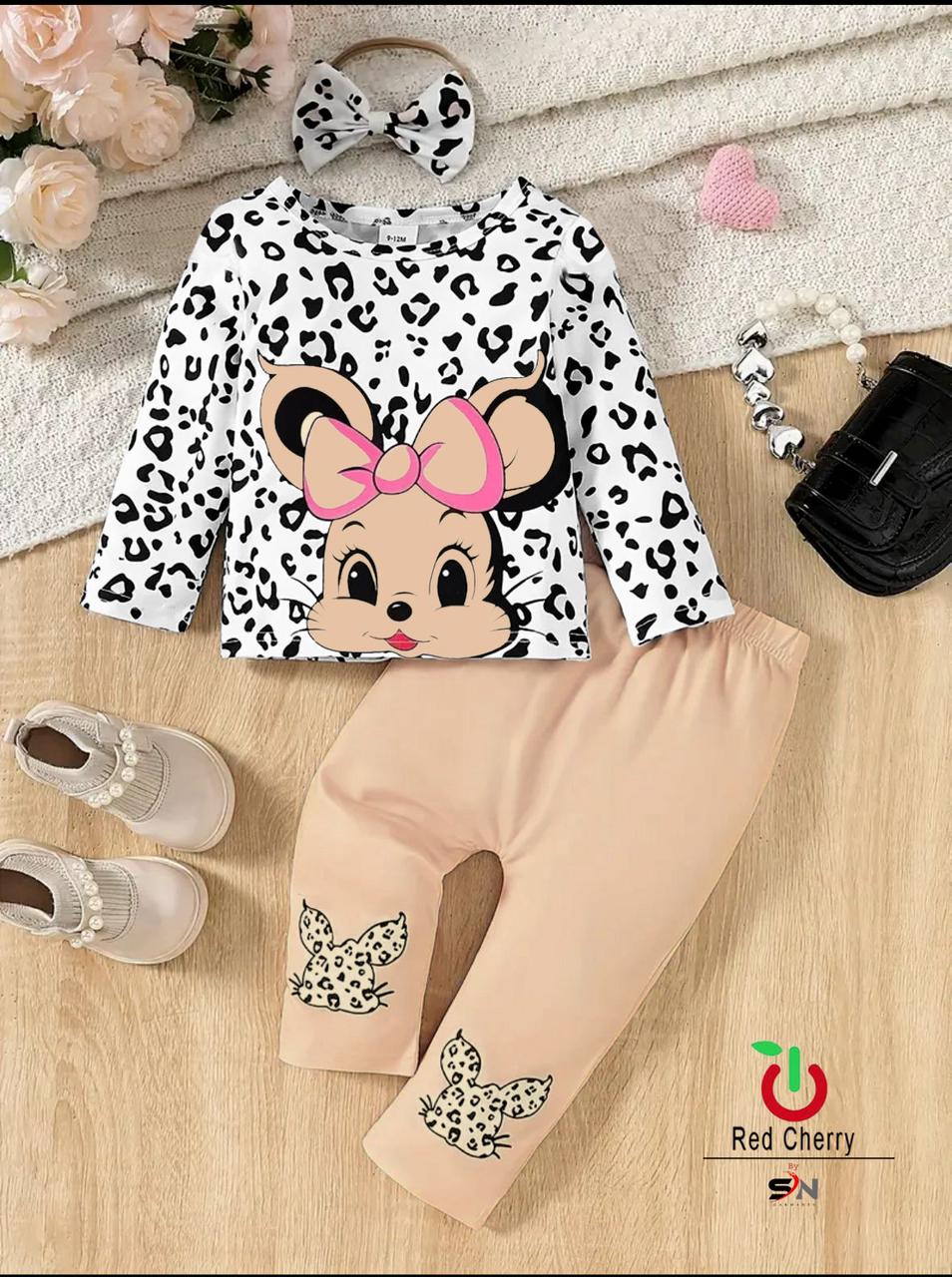 White Skin Cartoon Print Shirt & Trouser For Baby & Baba STYLE GROOVE
