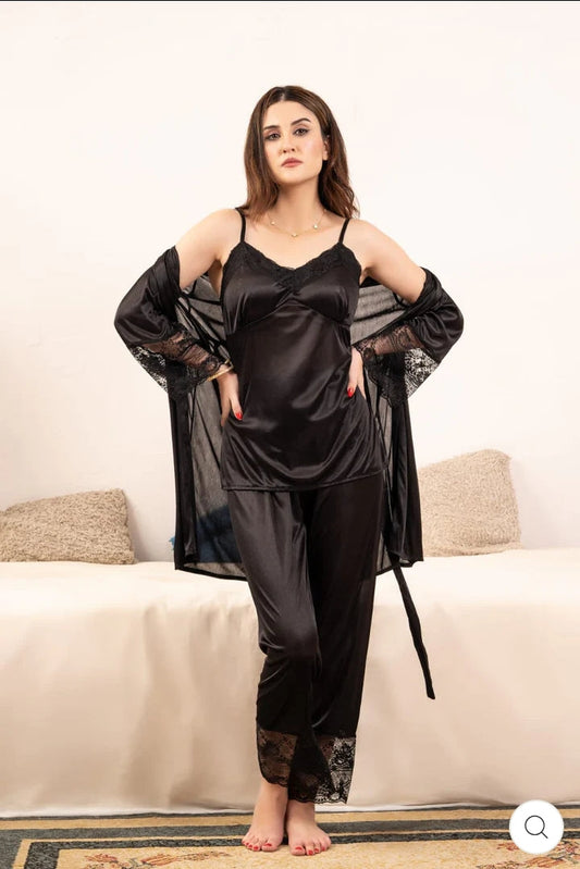 5 pc nighty in premium fabric silk jersey