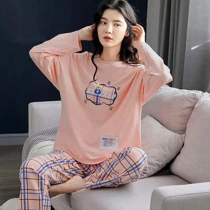 Sparkee sleeves printed design night suit fabric cotton jarsy STYLE GROOVE