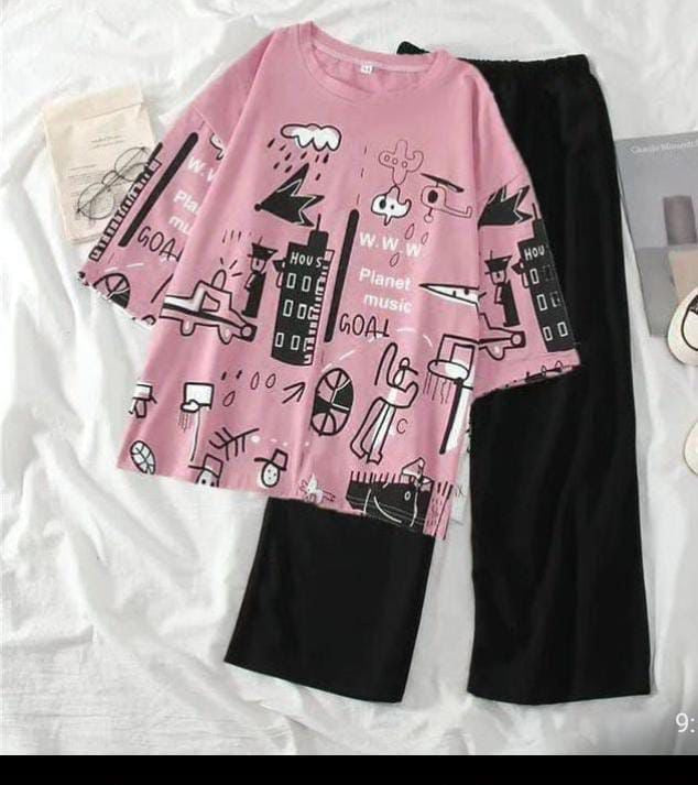 Pink Planet PJ Set STYLE GROOVE