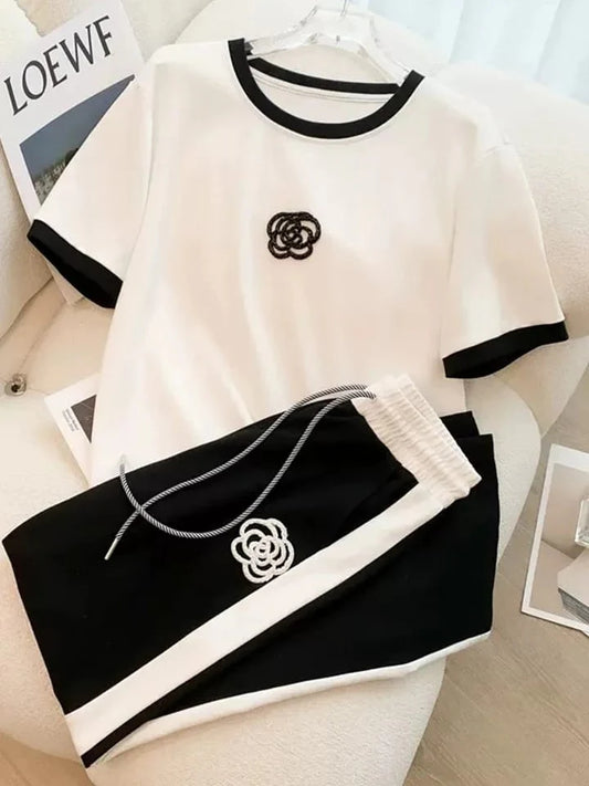 Off White flower track suit