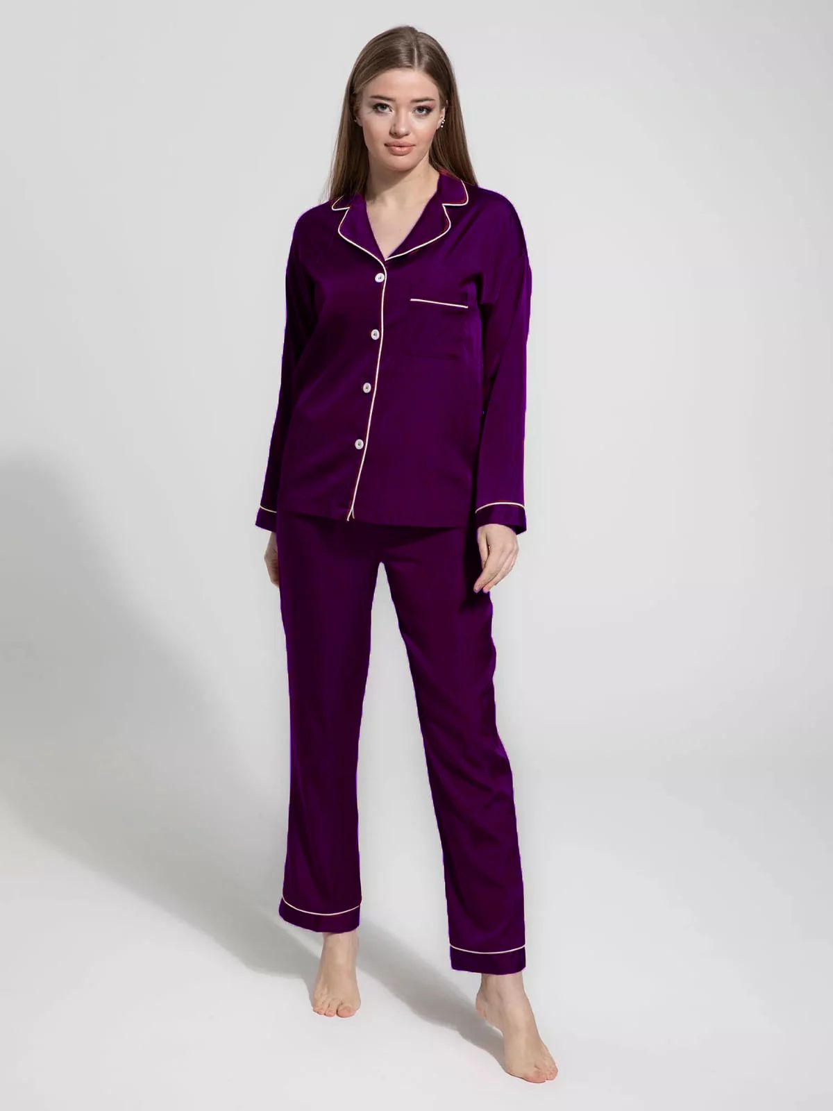 purple silk suit fabric silk jersey STYLE GROOVE
