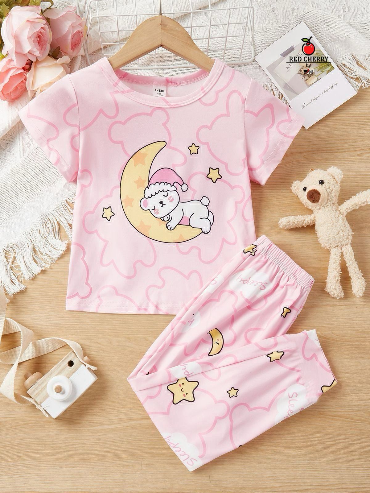 Moon Sleep Shirt & Trouser For Baby & Baba