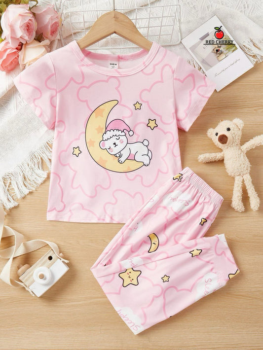 Moon Sleep Shirt & Trouser For Baby & Baba