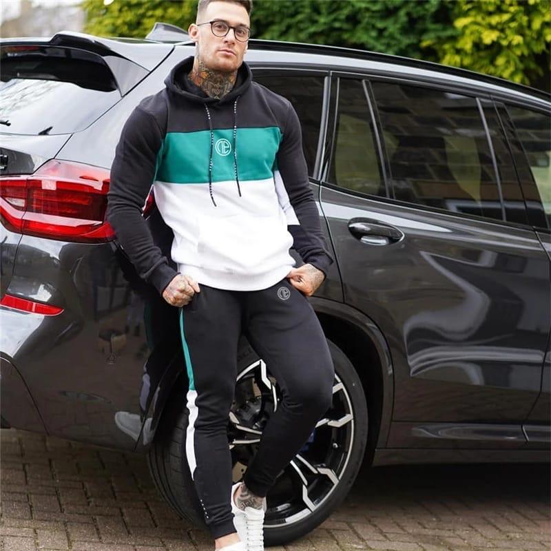 Contrast Panel Winter Tracksuit For Mens & Boys STYLE GROOVE