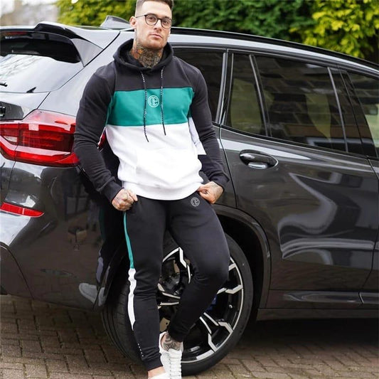 Contrast Panel Winter Tracksuit For Mens & Boys STYLE GROOVE